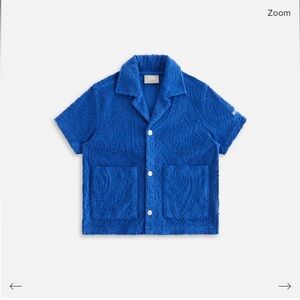 Kith kids paisley Terry camp shirt